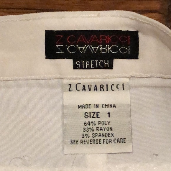 Z. Cavaricci white stretch mini skirt w/zipper size 1 juniors - Picture 7 of 10